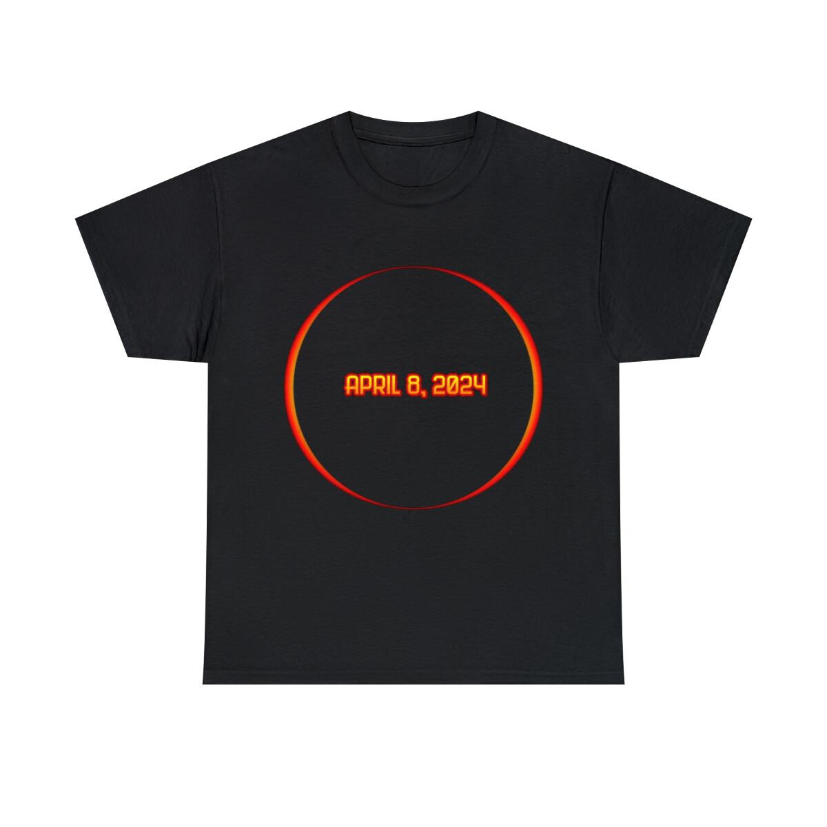 Solar Eclipse April 8 2024 Graphic Tee Shirt, S-5XL XXXL