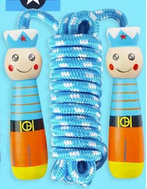 Children'S Jump Rope Bamboo Knot Jump Rope Beginner Adjustable
