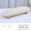 High-End Nail Art Cushion Set: Natural Wood Base & Japanese Leather Tools