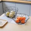 Wrought Iron Fruit Basket Creative Living Room Home Snack Storage Basket