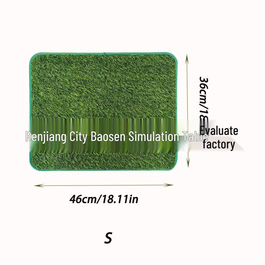 Washable Non-Slip Dog & Cat Pee Pad with Artificial Lawn