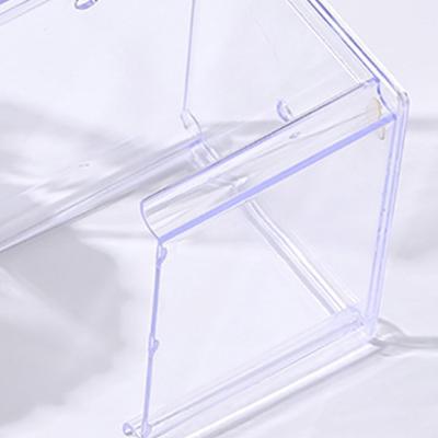 Transparent klockförvaringslåda för hem och kommersiell display Akryl armbandsurorganisatör Klockskyddsfodral