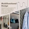 10 Pcs Shed Hooks, Long Shed Hooks for Tools Shovels Rakes Storage, Shed Accessories for Hanging Heavy Duty Individual