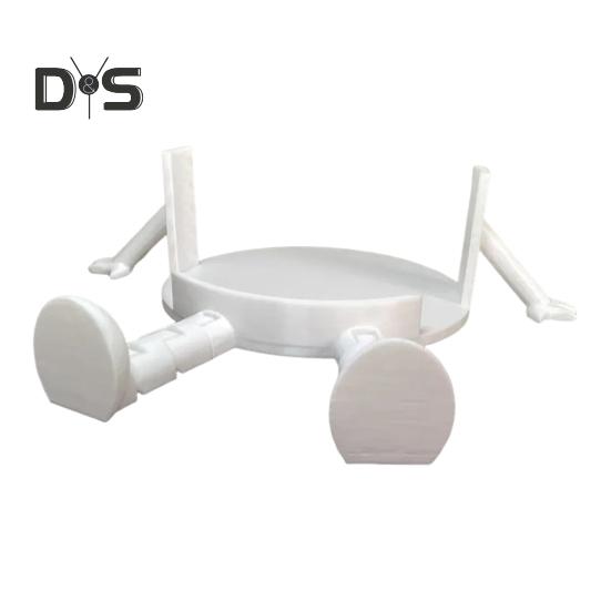 

Держатель для туалетной бумаги, простой в использовании, креативная форма, милый мультяшный диспенсер для рулонов бумаги, подставка для хранения в ванной комнате, аксессуар для хранения белый