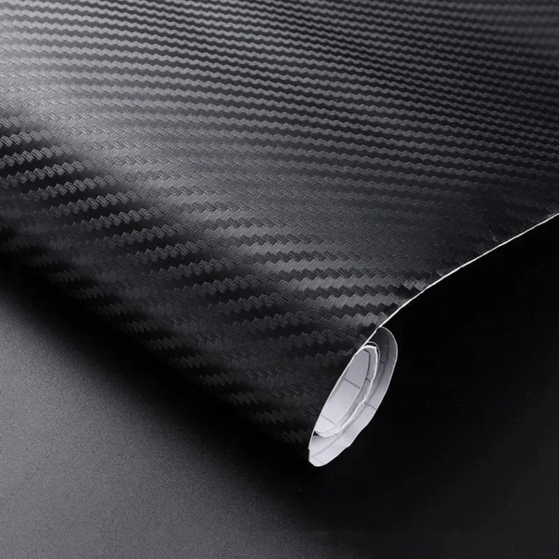 Car 3D Carbon Fiber Roll Film DIY Decorative Stickers Auto Styling Computer Laptop Skin Carbon Fiber Vinyl Film Decals 30x127cm