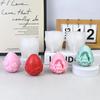 Relief Easter Egg Candle Silicone Molds Rose Flower Rabbit Head Resin Moulds Animal Bunny Gypsum Making Tools Lily Festival Gifts