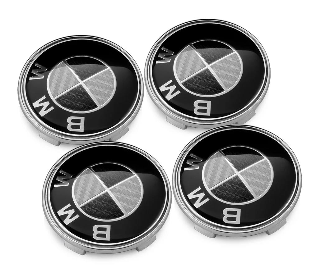 For Bmw X1 X3 X5 X6 F30 F20 F10 G30 E36 E46 E53 E90 E60 E61 E93 E87 Stickers 68mm Car Wheel Tire Rim Center Hub Covers Caps BM5