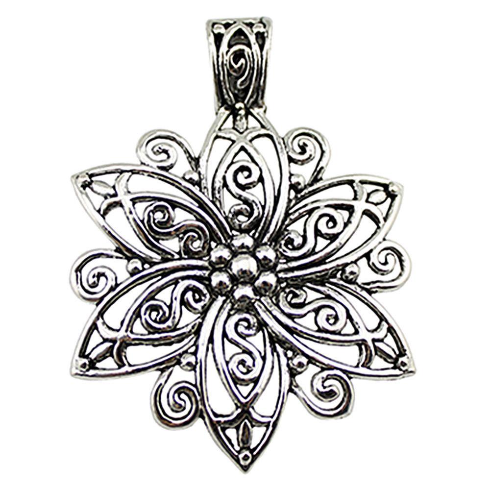 

Sunflower Charms Antique Large Flowers Pendants For Floral Themed Handmade Jewelry A36-1pcs-66x47mm