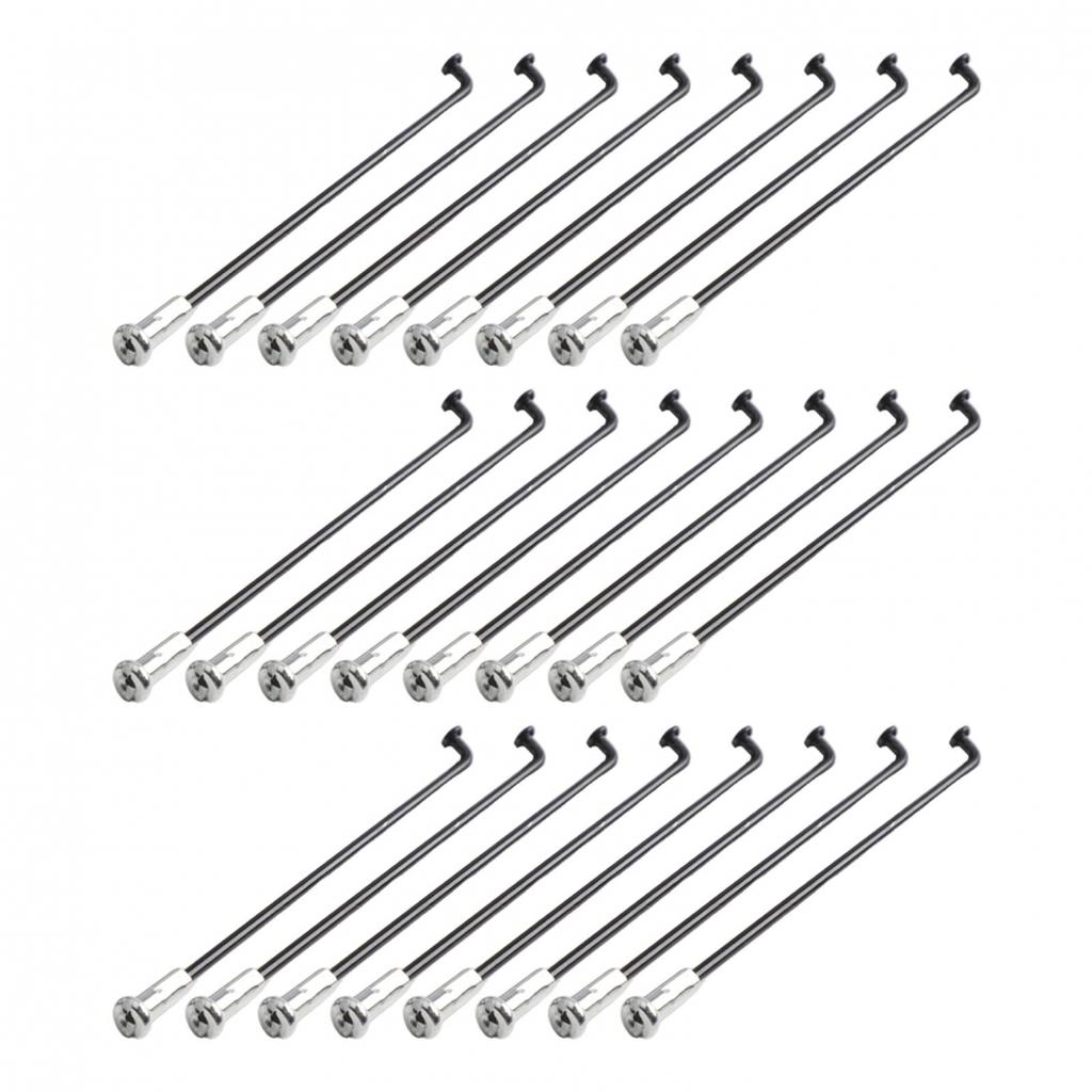 Er Er NIPPLES MTB Bike NIPPLES Steel SPOKES Bike Spokes Black