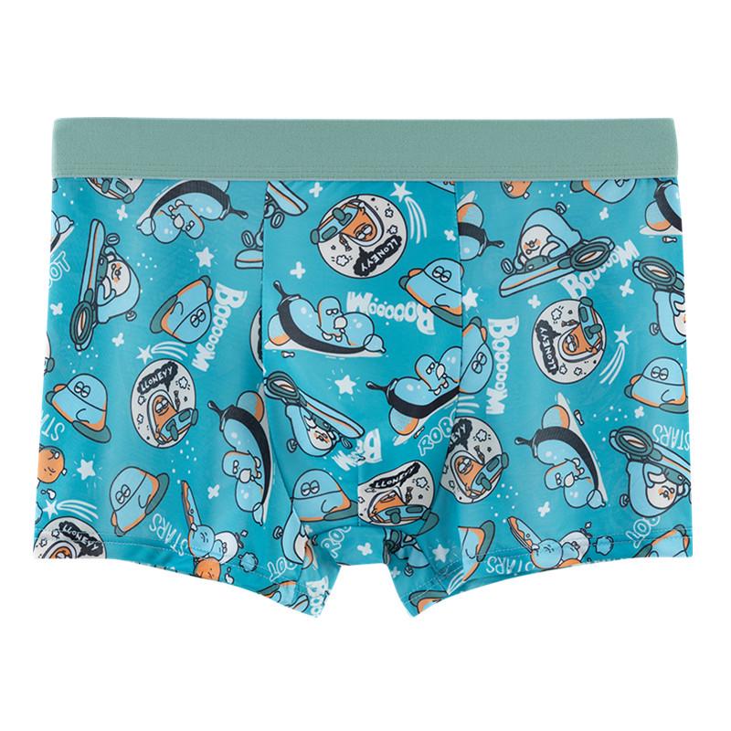 4-Pack Men's Plus Size Ice Silk Boxer Briefs - Loose, Youthful Fit