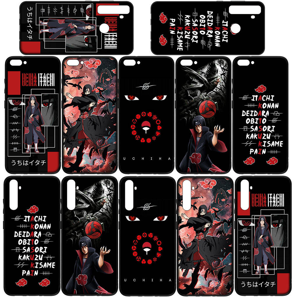 Phone Case for iPhone 17 15 16 Plus Redmi Note 14 12 11 13 Pro Max Huawei P30 P20 Lite OPPO A60 A40 A80 A18 A16 A54 Cartoon Itachi Uchiha Naruto Cover
