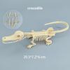 1 Set Kid Toy Diy Assembly Jurassic Dinosaur Fossil Skeleton Mosasaurus Tyrannosaurus Action Figure Collection Creative Model