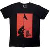 Men's U2 Blood Red Sky Vintage T-shirt Large Black