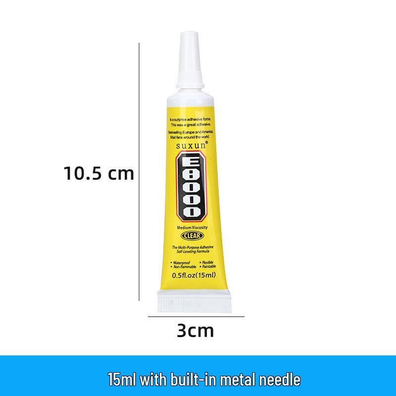 

E8000 Multi-Purpose Adhesive: Mobile Screen Repair, DIY Jewelry, Diamond Setting, Wood, Metal, PVC Bonding.