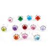 12pcs/Box Children Crystal Ring Toys Girl Dress Up Jewelry Toys Style Random Ship Boxed Cartoon Decorative Ring Gift for Kids