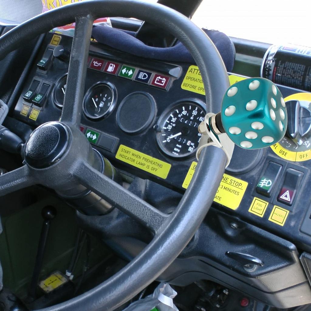 Steering Wheel Metal Alloy Dice Shape Steering Wheel Spinner for Cars and Trucks Spinner,