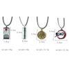 7pcs Anime Demon Slayer Necklace Kimetsu No Yaiba Rengoku Kyoujurou Uzui Tengen Kanroji Mitsuri Metal Pendant Necklaces Jewelry