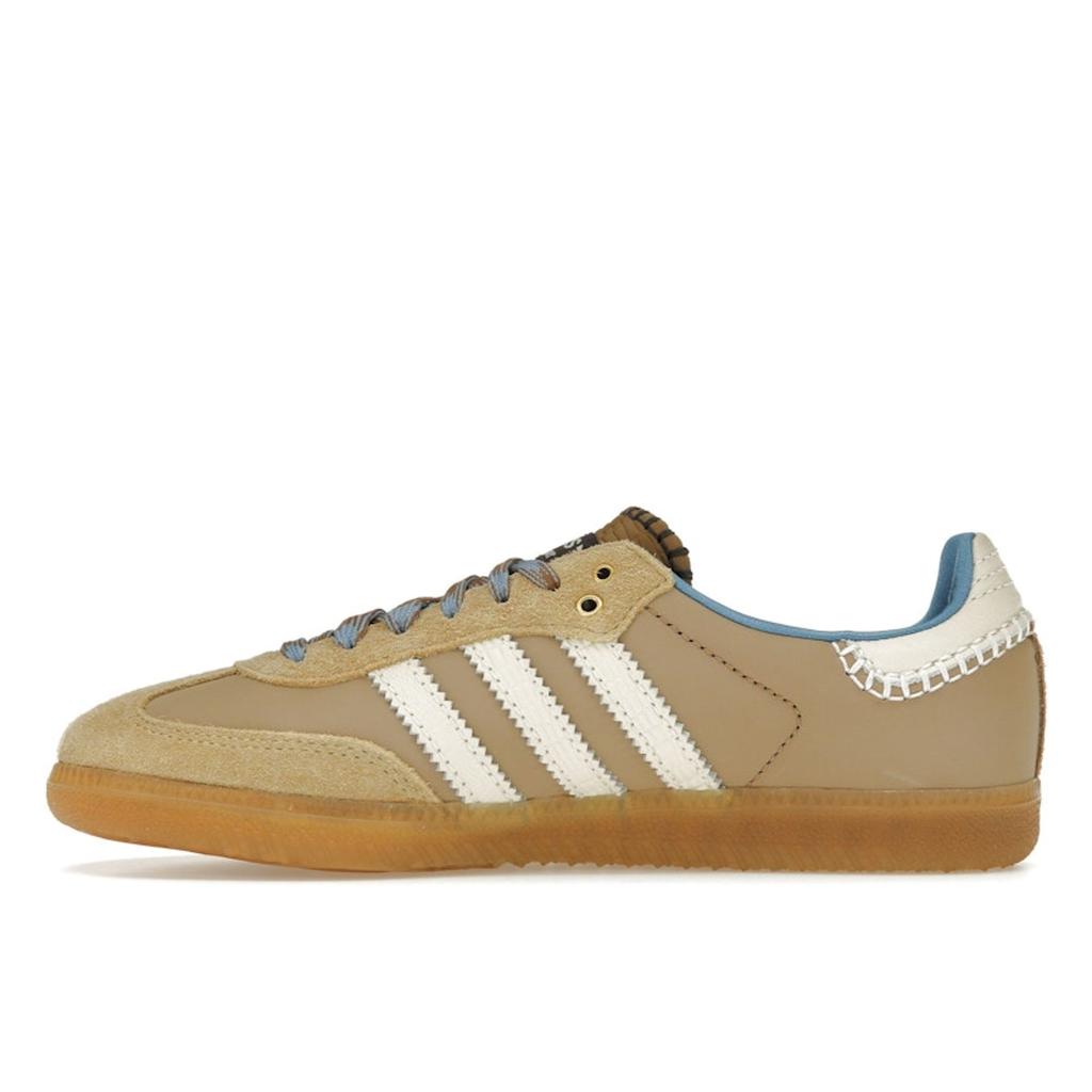 Adidas Wales Bonner X Samba Nylon Desert White Unisex Sneakers Brown Wonder-White Ash-Blue IH3261