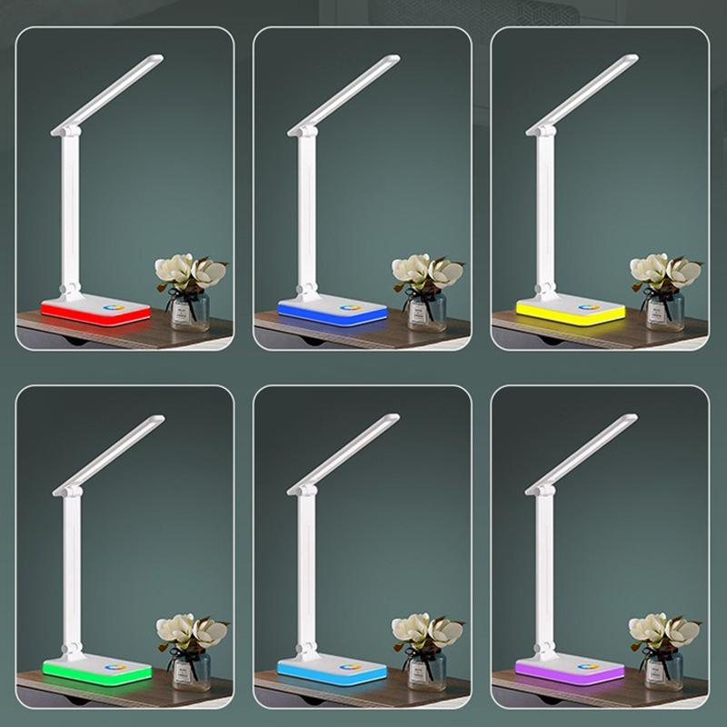 LED Desk Lamp USB Plug In Table Lamp 3 Levels Dimmable Touch Desk Lighting Eye Protection Foldable For Bedroom Desk Light