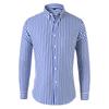 Spring And Autumn Men's Long-sleeved Shirt Trend Slim Youth Casual Men's Striped Shirt