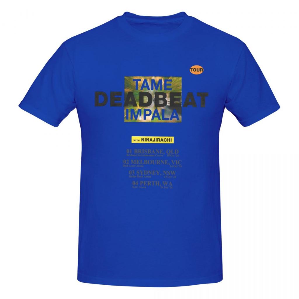 Tame Impala Deadbeat Tour 2026 T-shirts tendance Graphique Y2k Uniques Personnalisés Unisexe T-shirts Unisexe Vêtements
