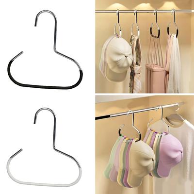 Baseball Cap Hat Rack Organizer Stainless Steel Hat Hanger Hanging Cap Holder Non-Slip Wall Mount Hook Organizer for Caps