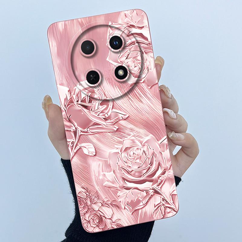 For Huawei Nova 12i Case 12 i Silicone Protective Cover Fashion Simplicity flower Funda for Huawei Nova 13i Nova12i Coque Capa