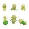 5CM Blind Box Fitness Series Mini Figure Cute Noctilucent Decoration Doll Bedroom Toilet Series Model Corner Toy Gifts