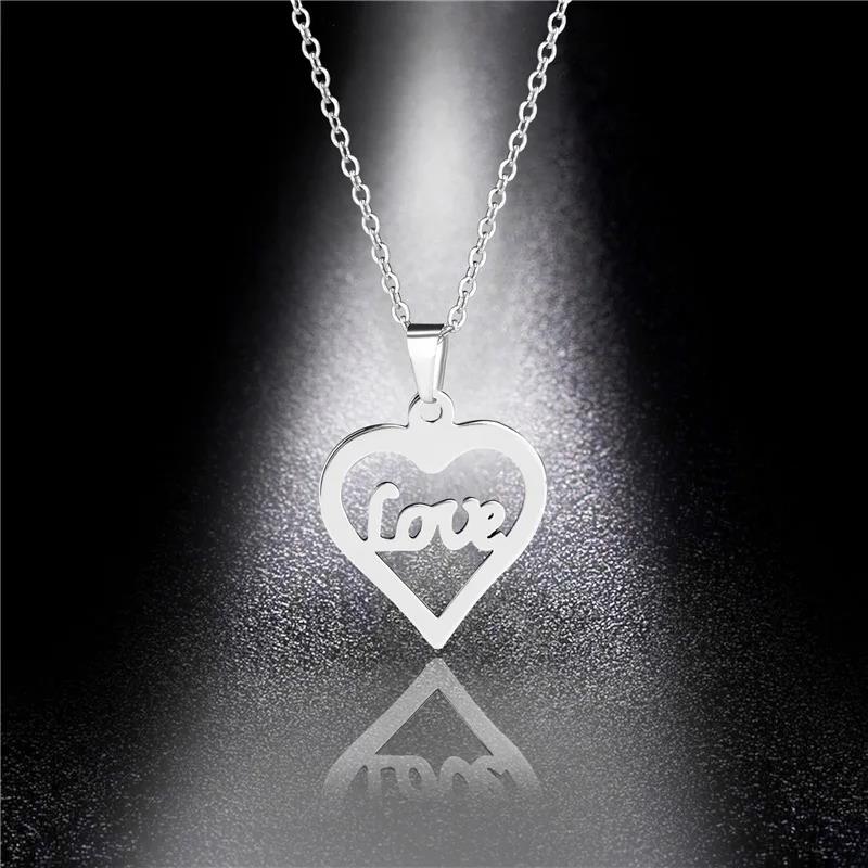 Bear Necklace Stainless Steel Jewelry Fashion Jewelry Fine Silver Color for Women Girls and Valentine Birthday Party Gift Super