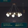 Nordic Creative Simple Ring Chandelier Red Bean Bubble Lamp for Living Room Bedroom Pendant Light LED Indoor Lighting Decor