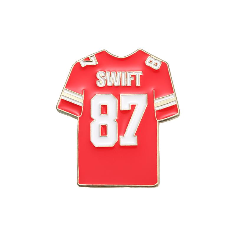 Female Singer Enamel Pins Custom SWIFT 87 Jersey Brooches Lapel Badges Funny Jewelry Gift for Fans Friends