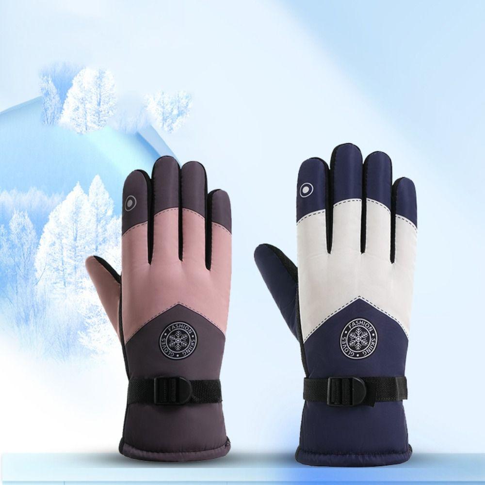 Touch Screen Touchscreen Snow Gloves Non-slip Riding Gloves New Winter Warm Mittens  Skiing