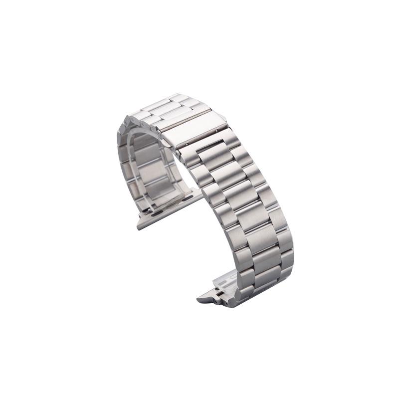 Cinturino in Acciaio Inossidabile a Tre Perle per Apple Watch & Huawei GT4