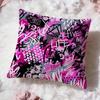 Street Graffiti Texture Cushion Cover Premium Comfort Reversible Pillow Cove Two In One Design for Any Room  Car Interior