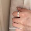 S925 Sterling Silver Adjustable Daisy Ring for Women with White Flower Resin