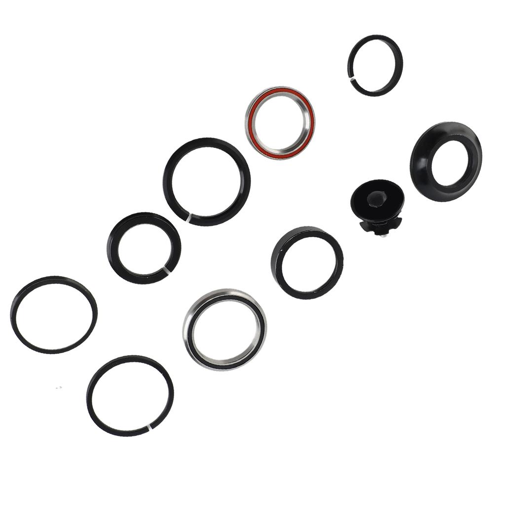 LeBycle Mountain Cycle Headsets Road Cycle Double Bearings Headset 28.6x44‑44x39.8mm Straight Tapered Tube Headset