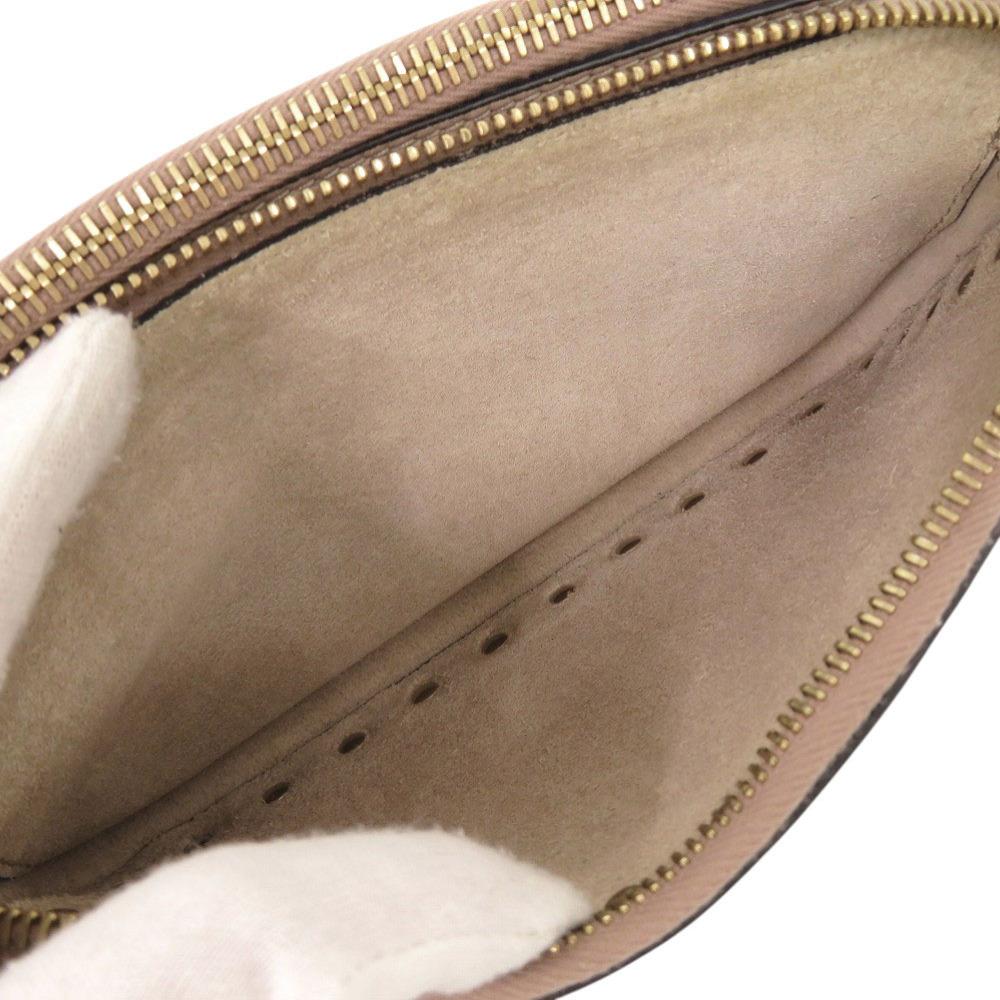 Used AUTHENTIC Valentino Garavani Chain Shoulder Rock Studs Shoulder Bag Pink Beige