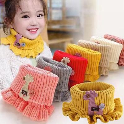 Keep Neck Warmer, Cartoon Giraffe, Collar Scarf, Beautiful, Baby Kids Neckerchief