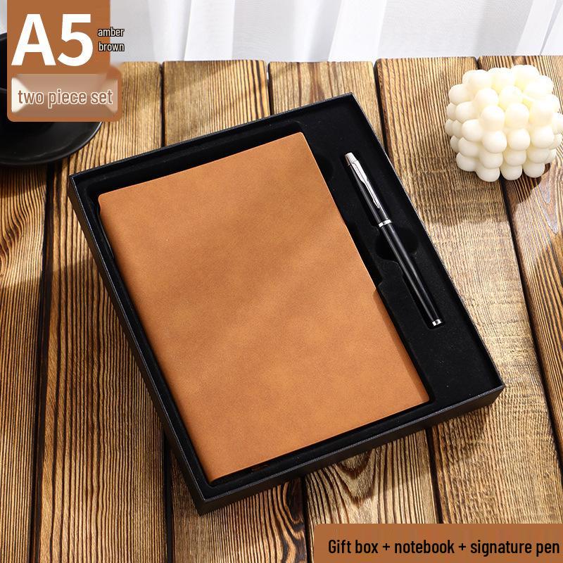 A5 Sheepskin Leather High-End Notebook with Thickened Dowling Paper