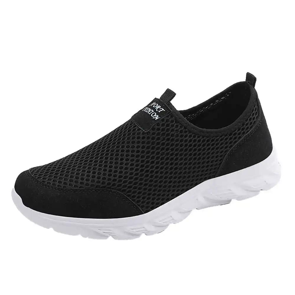 Black Anti Slip Men's Spring Autumn Boots Casual Sneakers Blue Black Sports Shoes Wide Foot Expensive Racing Tennes Sport
