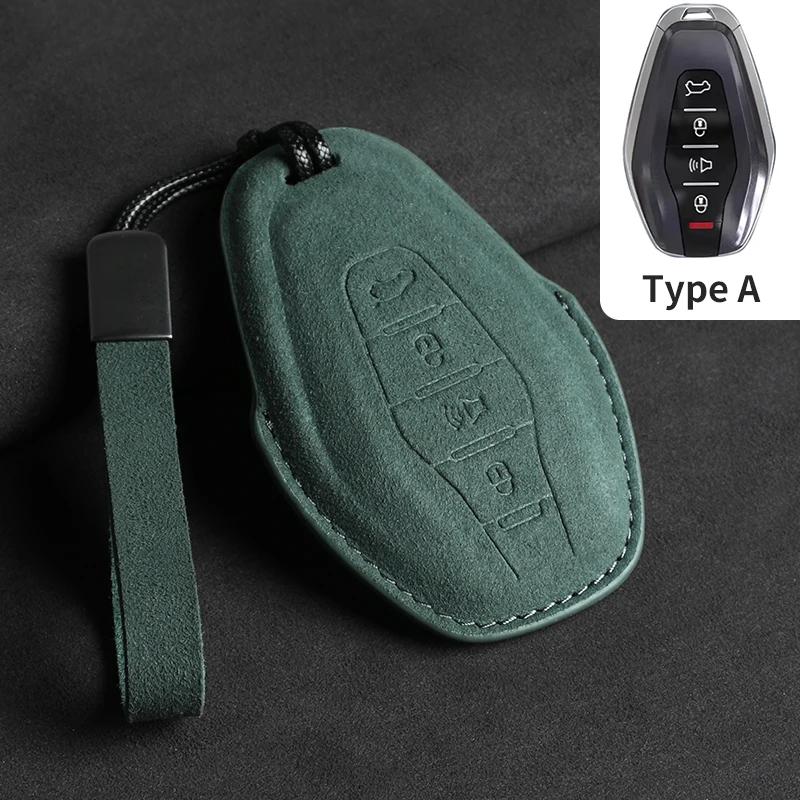 Suede Car Key Case Cover for Chery Jetour Dashing X-1 Plus DTC IDM 2022 2023 for Chery JETOUR X70 X70plus X70m X90plus X95pro