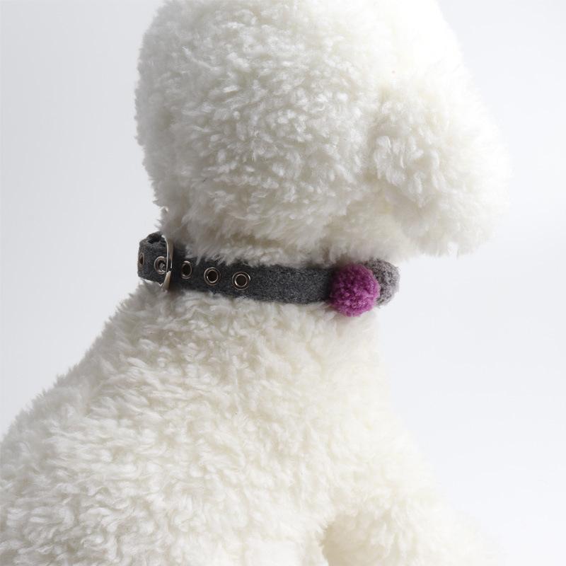 

Aminger Pet Products Dog Collar PU Plush Ball +Pet Decoration