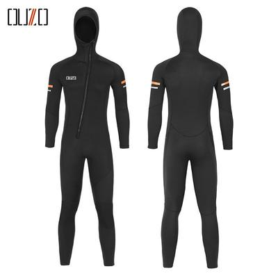Mens 1.5mm Fullsuit Wetsuit With Hood Long Sleeve Dive Suit Surfing Snorkeling Swimming Warmth UV Protection