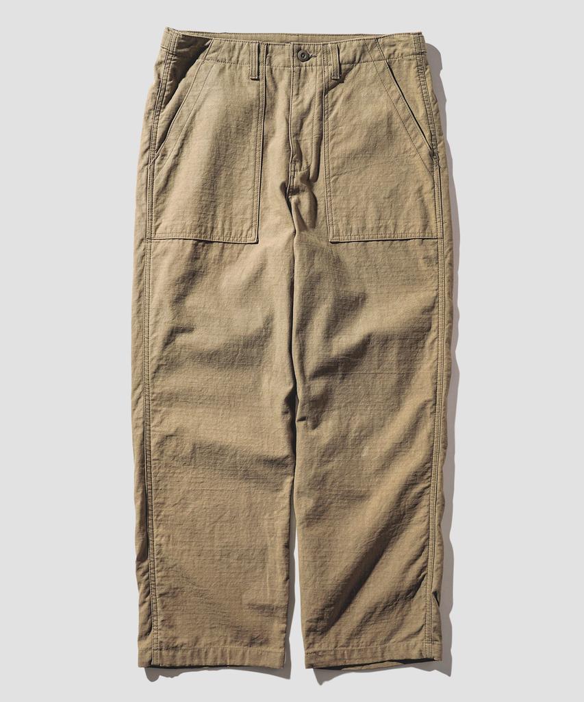PERSTEP Rough Slub Fatigue Pants Beige Julp4678