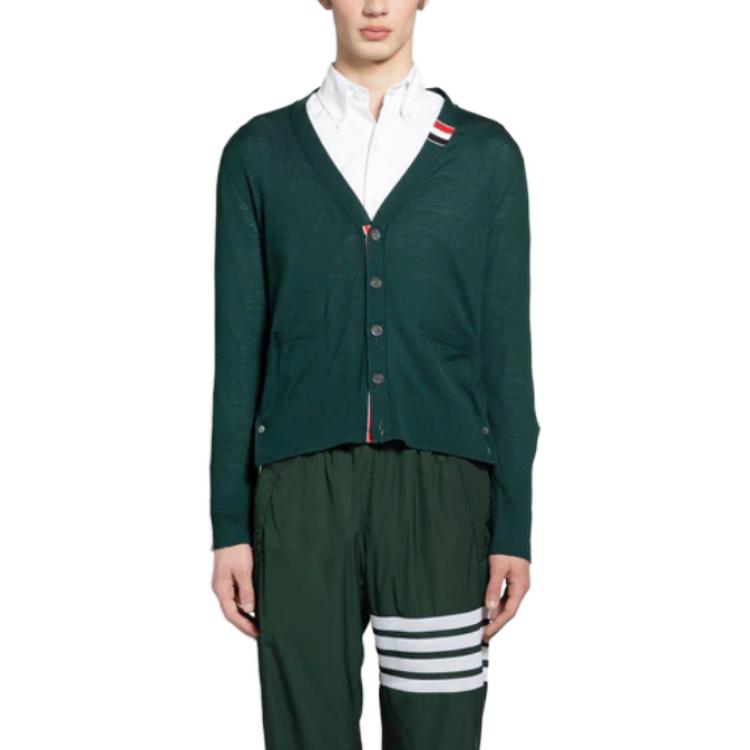 THOM BROWNE Button Up Knitted Cardigan MKC489A-Y1014-310