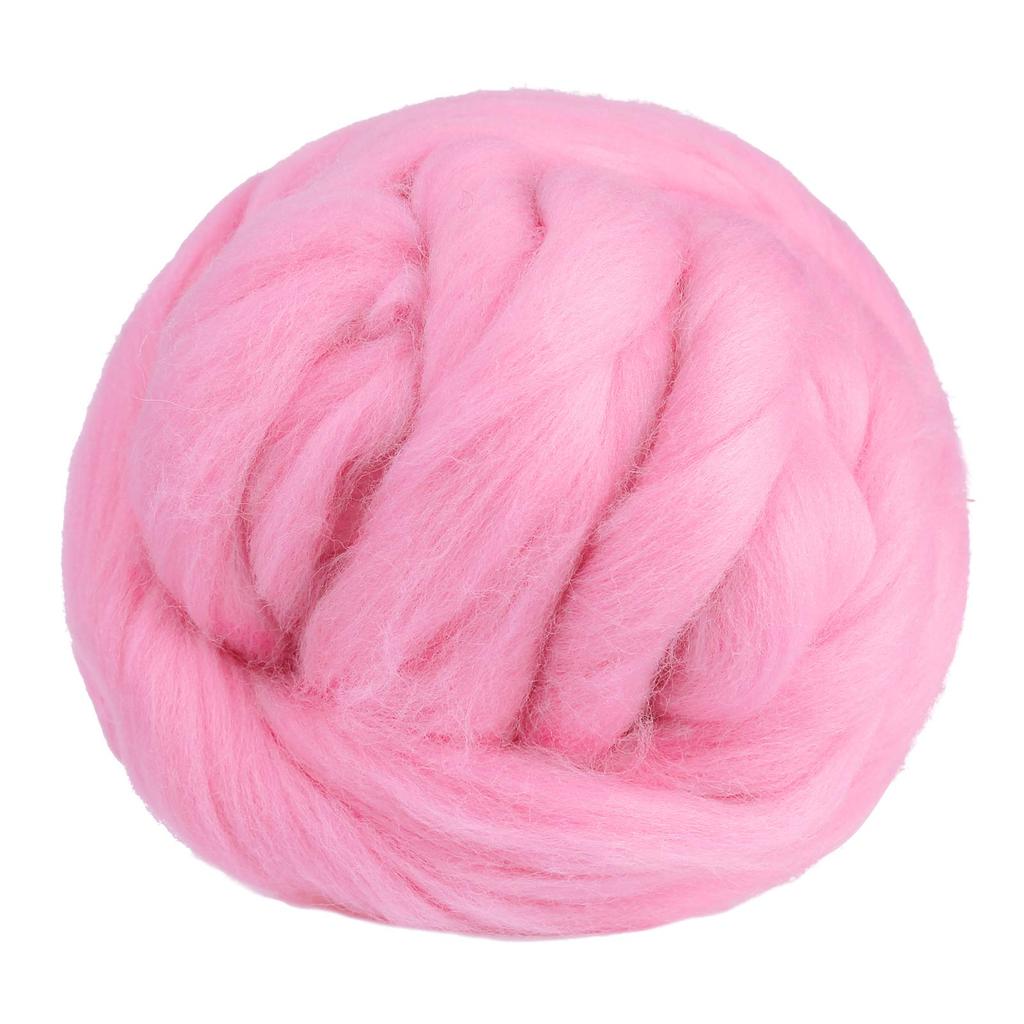 Fenrry 100g Yün Roving İplik Elyaf Roving Yün Üstü Yün Keçe Malzemeleri Saf Yün Kalın İplik Eğirme Kendin Yap El Eğirmesi için