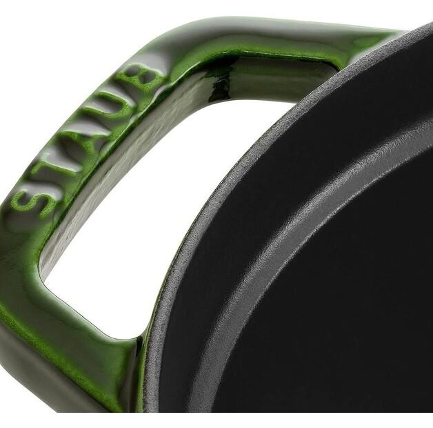 Кокотница Zwilling Staub овальная 37,5x31см базилик зеленый 5,5л (40509-365-0)