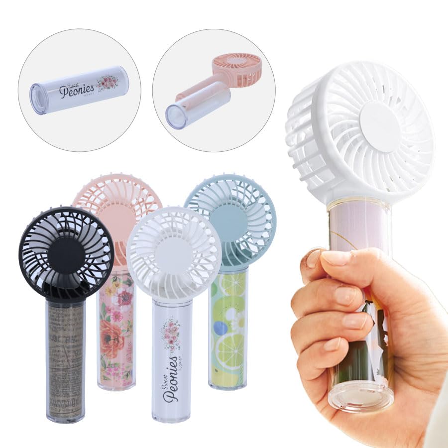 Custom Design Handheld USB Fan with Interchangeable Handles Mini Handheld Perfect for Oshi Heatstroke USB Fan Fan, Oshikatsu, Colors, Portable,