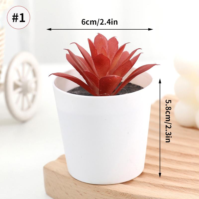 Artificial Plants Succulent Flowerpot Mini succulents Bionic Potted Plant Desktop Potted Plant Home Decoration Mini Potted Plant