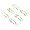 40pcs Carbon Steel Pen Clips Golden Pen Holder Clips Small Portable Pen Clips for Stationery Office